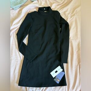 Open Back Black Dress